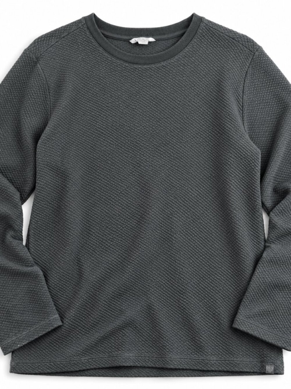 Cloudveil Vintage Mens Crew Neck Waffle Knit Size Long Sleeve‎ Black L